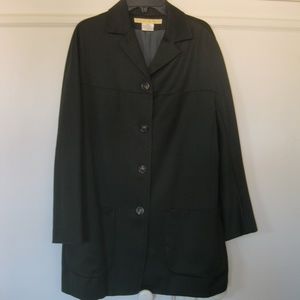 Vintage Mr. & Mrs. MacLeod wool jacket/coat, dk gray, Sz S